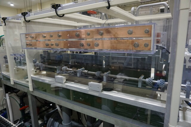 Acid copper plating additives for horizontal roll-to-roll plating system