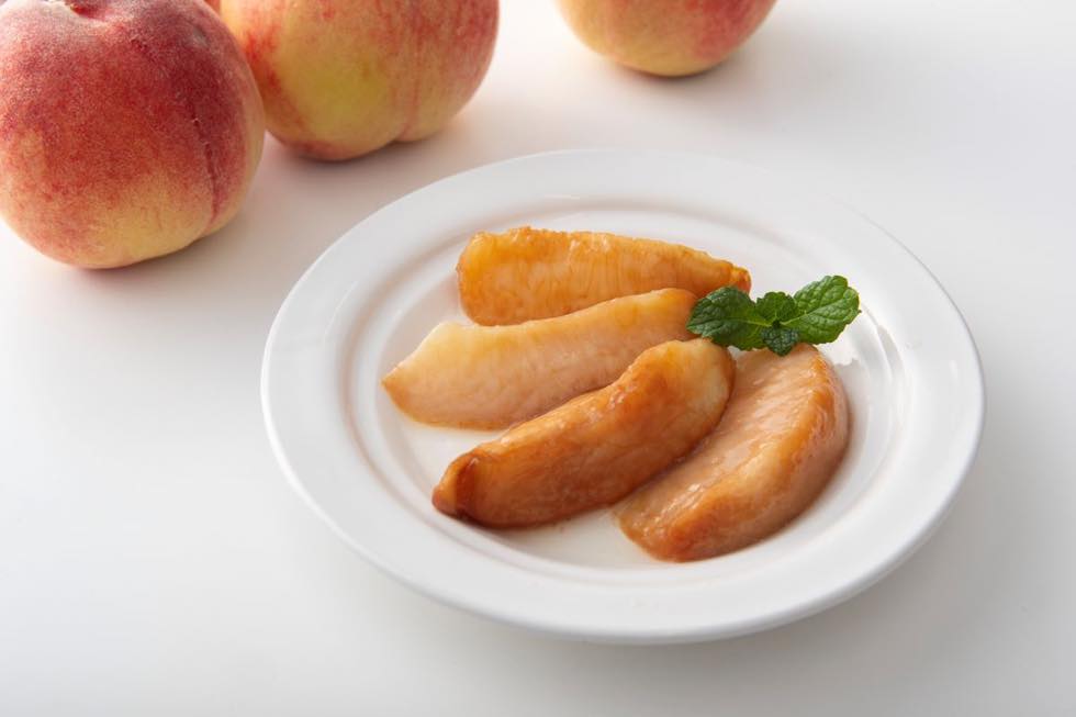 browned peach